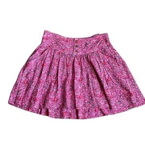 Vintage Pink skirt Floral dainty American Eagle mini ruffle‎ small cottagecore